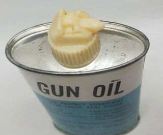 WESTERNFIELD GUN OIL 3 oz.  Size Tin - Full - NOS - White Spout WESTERN FIELD WARDS 3
