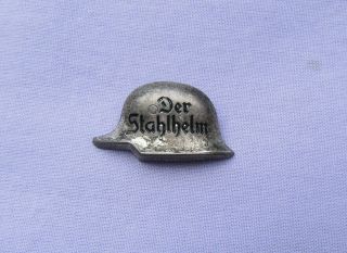 Der Stahlhelm Ww2 German Pin Badge Steel Helmet Veteran 