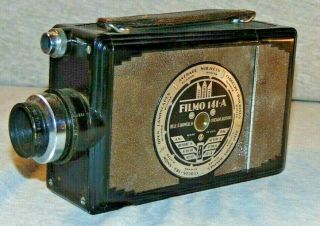 Vintage Bell & Howell Filmo 141 - A 16mm Film Movie Camera C.  1937 Art Deco