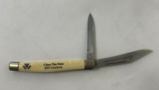 Vintage Massey Ferguson Imperial Stainless Usa Razor Blade Pocket Knife