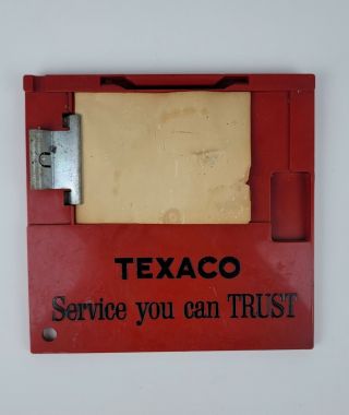 Vintg Texaco Service You Can Trust Credit Card Receipt Signing Holder Clipboard