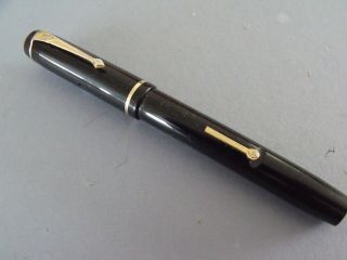 Conway Stewart 286 Fountain Pen Black 1930s -
