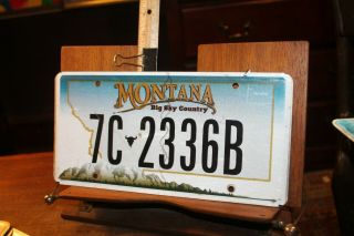 2007 Montana License Plate 7c - 2336b Flathead County