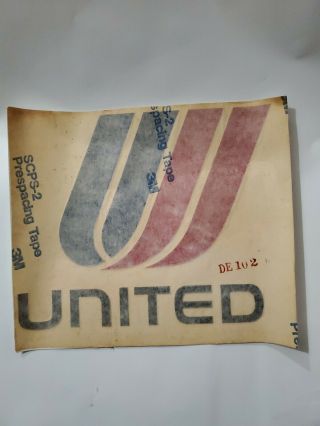 Vintage United Airlines Logo Vinyl Decal Sticker