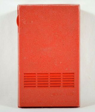 Vintage Sinclair Dino Oil 6 - Transistor Radio Early Model 6001 Red Gas Pump 2