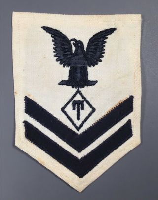 Wwii Us Navy Petty Officer 2nd Class Teacher Rating Patch