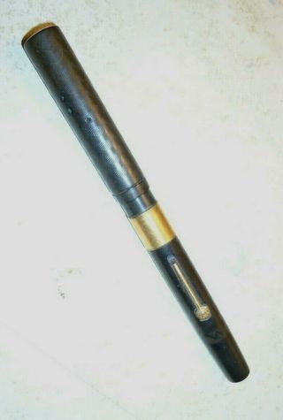 Waterman’s Ideal 52 Fountain Pen Chased Hard Rubber Gold Band 1899