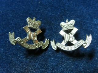 Orig Ww2 Officers Collar Badges " Canadian Scottish Regiment "