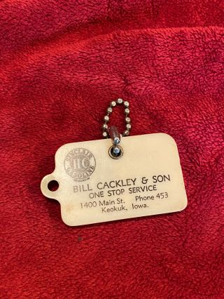 Vintage Coin Key Chain Scraper,  Bill Cackley Sinclair ⛽️ In Keokuk,  Ia.  Ph 453.