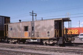 35 Mm Slide Trains/caboose Kansas City Southern Rr Cab 326 1985 T6656