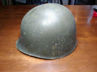 Vintage Us Military Fiberglass Helmet Liner Shell