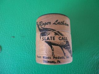 Vintage Roger Latham Slate Turkey Call Penn’s Woods Delmont Pa Hunting