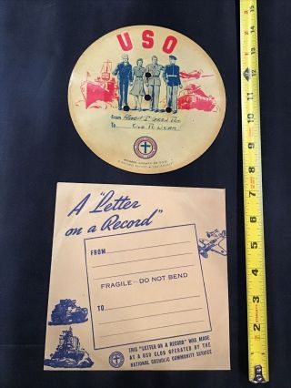 Ww2 Era Uso Letter On A Record Military Image