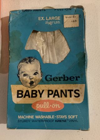 (3) Gerbers Baby Pants NOS Boxes 1960s & 1970s Rough Shape 3