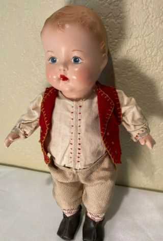 Antique Vintage All 12 " Composition Boy Doll