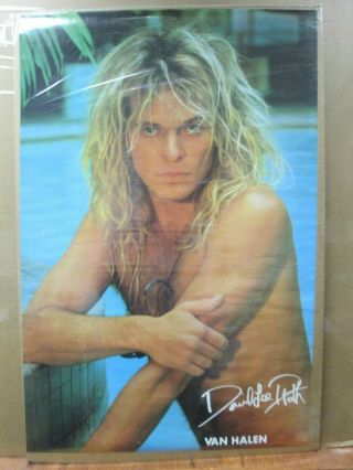 David Lee Roth Van Halen Singer Rock 1986 Vintage Poster Inv G4331