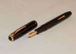 Vintage Conway Stewart No 28 Mk1 Imprint Fountain Pen - Executive Black - C1949