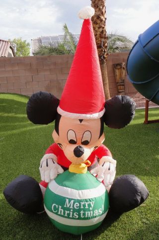 Gemmy Disney Mickey Mouse Christmas Airblown Inflatable 58 " Tall