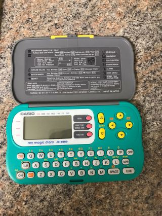 Vintage Casio My Personal Diary Jd - 5000 Green
