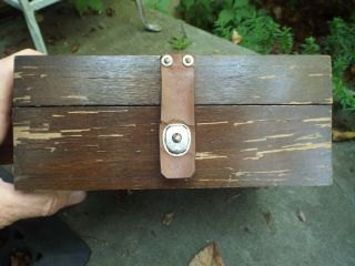 Vintage Military Wooden Scope Case Republic Aviation Indicator Sight Line Box 3