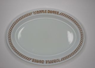 Vintage Waffle House Serving Platter Plate Pyrex Brand Tableware By Corning