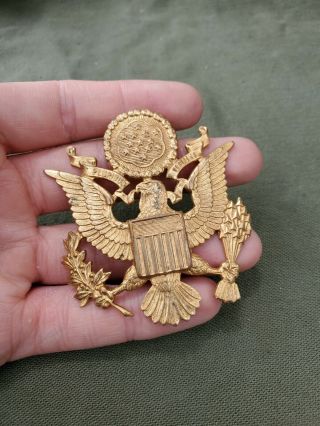 Wwii Us Army Officers Hat Cap Badge Insignia Pin