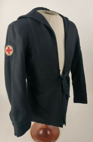 Ww2 Wwii Or Later British Royal Navy Medic Navy Blue Zip Up Jumper