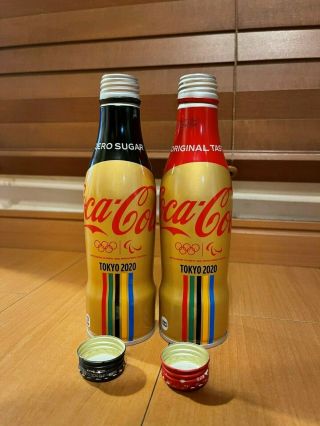 Coca - Cola Slim Bottle Tokyo 2020 2021 Olympic Gold Design Japan