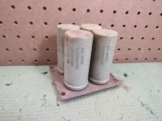 (4) Vintage Western Electric Ks - 8665 Electrolytic Capacitor Condenser 1943