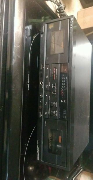 Vintage Sony Tc - Wr570 Stereo Dual Cassette Deck