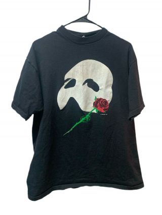 Vintage Phantom Of The Opera T - Shirt Broadway Single Stitch Xl 1986 Anvil