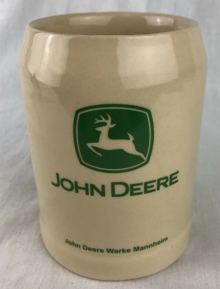 John Deere Werke Mannheim Germany Stein Mug Deer Stoneware.  5 Ltr
