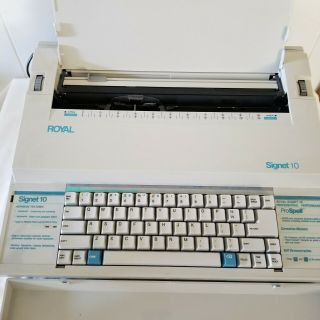 Royal Signet 10 Pro Spell Electric Typewriter / Vintage