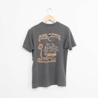 Vintage T Shirt 90s L - Harley Davidson Atlanta Distressed Faded Single Stitch