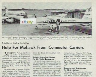 Mohawk Airlines 1970 Article Help For Commuter Carriers Air North Bac - 11 Jets