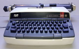 Vintage Scm Smith Corona 250 Portable Electric Typewriter No Case