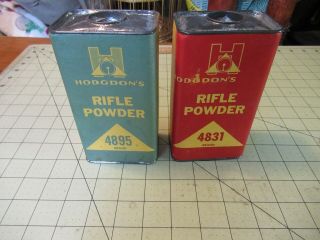 2 Vintage Advertising Tins Hodgdon 