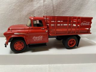 Vintage ERTL Drink Coca Cola Red Truck 1957 Chevy w Coke machines & Hand Truck 2