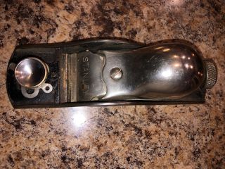 Vintage Stanley No 65 Low Angle Block Plane Usa Adjustable Front