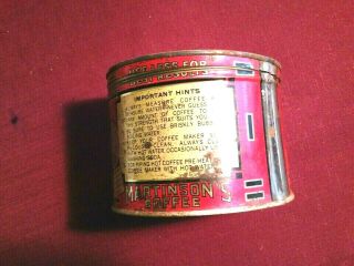 Antique/Vintage MARTINSON’S COFFEE Tin With Lid 3