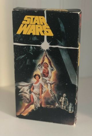 Vintage Star Wars 1977 Cbs Fox Vhs Tape