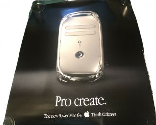 " Pro Create " G4 Tower Vintage Poster 22 X 28 - Apple Power Mac G4 Tower 2001