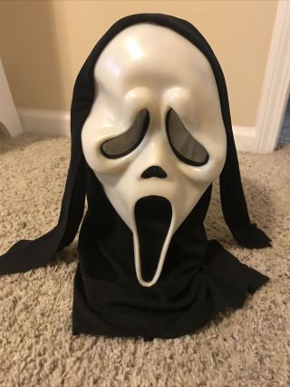 Vintage Scream Ghost Face Mask Easter Unlimited Fun World Halloween 9206