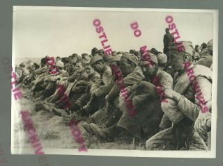 Ww2 1942 German Army Press Photo Prisoners Of War Captured Soldiers Russia?