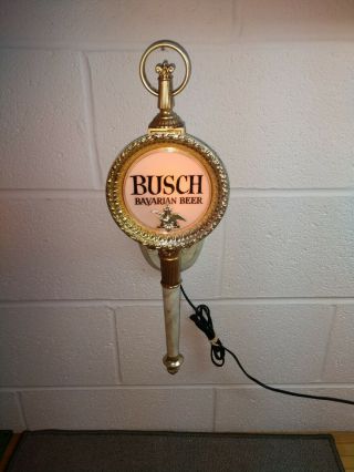 Vintage Busch Bavarian Beer Wall Sconce (18 " X 5 1/2 ")