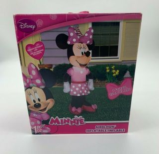 Disney Minnie Mouse 4ft Air Blown Inflatable 1 Use Birthday Party Holiday Yard