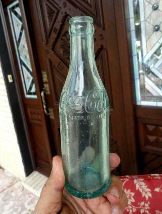 Canada Coca Cola Coke Straight Side Script Soda Bottle Early 1900’s