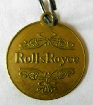 1978 Vintage Round 2 " Rolls Royce Key Chain (lowell Sigmund)