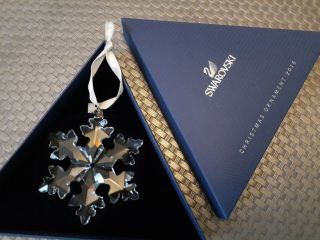 Swarovski Crystal 2016 Annual Christmas Snowflake Ornament In Boxes