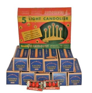 Paramount/electric Candle Bundle Of 9 - 25 Lights And 1 - 255 5 Light Candolier